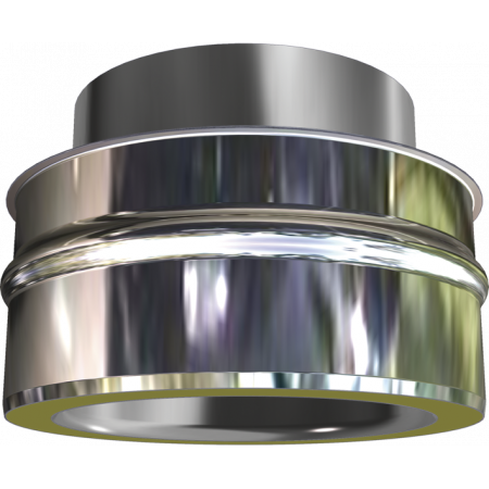Ptr30 Inox - Raccord Simple Paroi Inverse - D 130