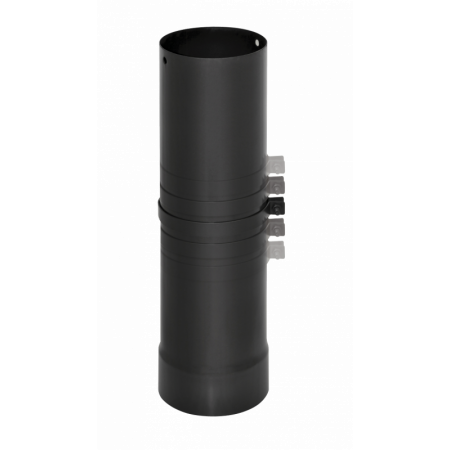 Emaillés 1,2 mm - Tuyau coulissant - D 180 - Lg 330 - Noir
