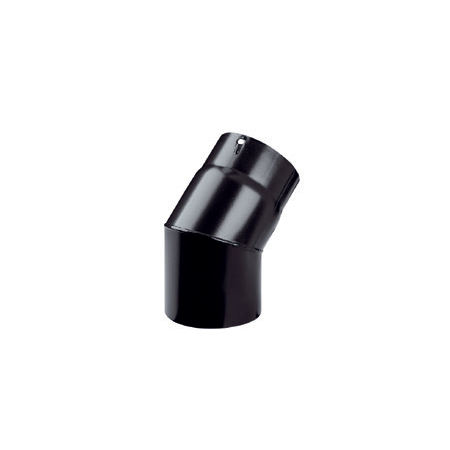 Emaillés 1,2 mm - Coude 45° 2 pièces - D 180 - Noir