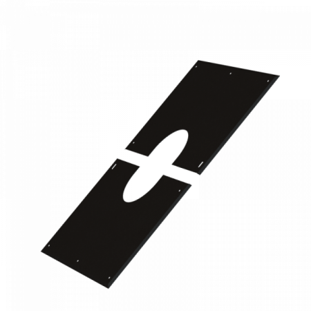 Gi - Plaque Proprete S/Ramp 530 X 400 16 A 23° - D 180 - Noir - Mfi 130